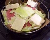 フライパンで簡単 豆腐と豚肉の野菜蒸し作り方2写真
