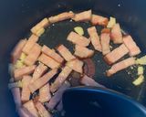 冷蔵庫に残ってる材料で食べる野菜スープ作り方2写真