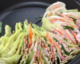 |・) 白菜と豚肉の重ね蒸し(余り物編)作り方15写真
