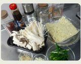 きのこのガーリック塩焼きそば作り方1写真