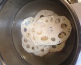 つくね蓮根のあっさりポン酢焼き*作り方1写真