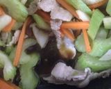 豚ばら肉とセロリのきんぴら〜柚子胡椒〜作り方6写真