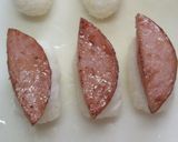 ハムステーキ塩昆布むすび作り方6写真