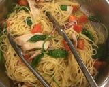 ほうれん草とトマトのアンチョビパスタ作り方6写真