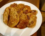 れんこんの鶏つくねのせ作り方4写真