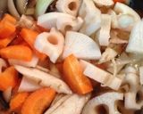 根菜たっぷり♪ごまと豆乳のお味噌汁作り方2写真