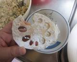 蓮根のツナ&玉葱挟み揚げ☆青のり風味作り方6写真