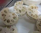 蓮根のツナ&玉葱挟み揚げ☆青のり風味作り方8写真