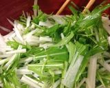 居酒屋風？大根と水菜のシャキシャキサラダ作り方3写真