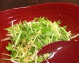 居酒屋風？大根と水菜のシャキシャキサラダ作り方5写真