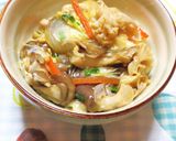 花びらたけの卵とじ丼作り方5写真