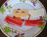 サンタクロース簡単キャラ弁作り方3写真