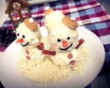 犬用雪だるまケーキ(クリスマス)作り方7写真