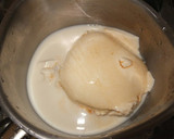 超簡単！おぼろ豆腐と揚げ玉のめんつゆ煮作り方2写真
