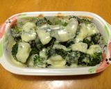 ブロッコリーの胡麻和えチーズ焼き♪作り方3写真