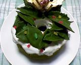 クリスマスに♪抹茶チョコのリースケーキ☆作り方9写真