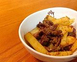 牛肉とポテトのオイスター炒め作り方3写真