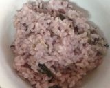 牡蠣と梅干しとチーズと雑穀の桜色ご飯作り方5写真