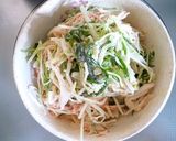 水菜とカニカマの♪胡麻マヨぽんサラダ作り方3写真
