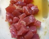 納豆マグロのチーズ海苔巻き♪作り方1写真