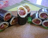 納豆マグロのチーズ海苔巻き♪作り方4写真