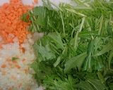 簡単!!!水菜と豚挽き肉の春巻き★作り方1写真