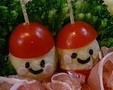 ポテトサラダdeクリスマスリース♡サンタ作り方6写真