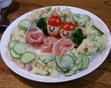 ポテトサラダdeクリスマスリース♡サンタ作り方12写真