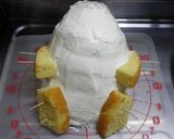 3D立体*チーズクリームのサンタケーキ♪作り方23写真