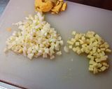 チーズinかぼちゃの卵サラダ(⑅´꒳`)作り方3写真