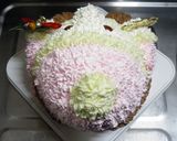 3D立体*チーズクリームのサンタケーキ♪作り方40写真