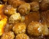 節約!もやし入り肉団子と厚揚げの煮物★作り方8写真