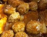節約！もやし入り肉団子と厚揚げの煮物★作り方8写真