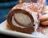 ✽粒チョコ入り♡チョコロールケーキ✽作り方16写真