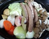 土鍋deポトフ＊ほんのりカレー味作り方1写真