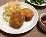 れんこん入り和風メンチカツ作り方10写真