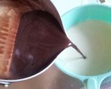 ココアで☆濃厚ほろにが焼きチョコプリン♡作り方3写真