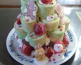 ロールケーキタワーでツリーケーキ☆作り方13写真