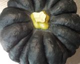 黒皮かぼちゃと椎茸のそぼろ煮作り方1写真