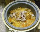 フライドチキンで焦がしバターチキンピラフ作り方9写真