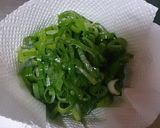 節約おつまみ♪青い部分&納豆オムレツ♬作り方1写真