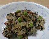 残り物のひじきおこげチャーハン作り方8写真
