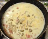 【簡単•ヘルシー】鮭とキノコの豆乳パスタ作り方3写真