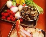 ずわい蟹と冬野菜のパスタ♪作り方1写真