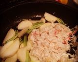 ずわい蟹と冬野菜のパスタ♪作り方5写真