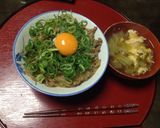 meiko風 たっぷりネギ玉牛丼作り方7写真