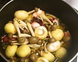 簡単♪海老とタコときのこのアヒージョ作り方5写真