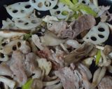 ☆蓮根と豚肉ときのこの和風スパゲッティ☆作り方8写真