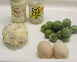 ゆり根と芽キャベツのミモザサラダ作り方1写真