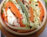 釜飯の器deきゃべつと豚薄切りの蒸し焼き作り方2写真